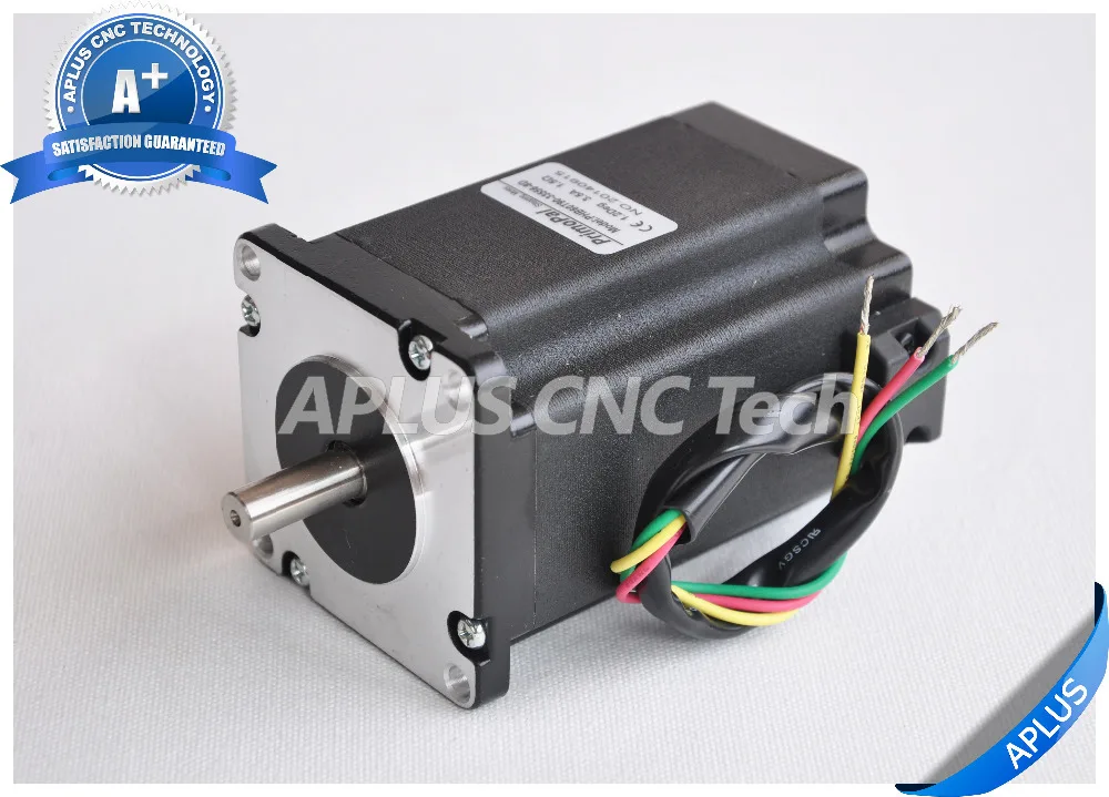 

NEMA 24 1.2 Degree Stepper Motor, 3 Phase, 228oz-in 90mm 3.5A, D-cut Shaft
