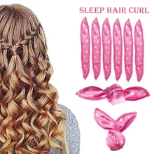 6 шт./компл. милый волновой точки бигуди кроличьи уши сна керлинг губка-бигуди мягкий химическому воздействию) Аксессуары для волос DIY инструменты для моделирования