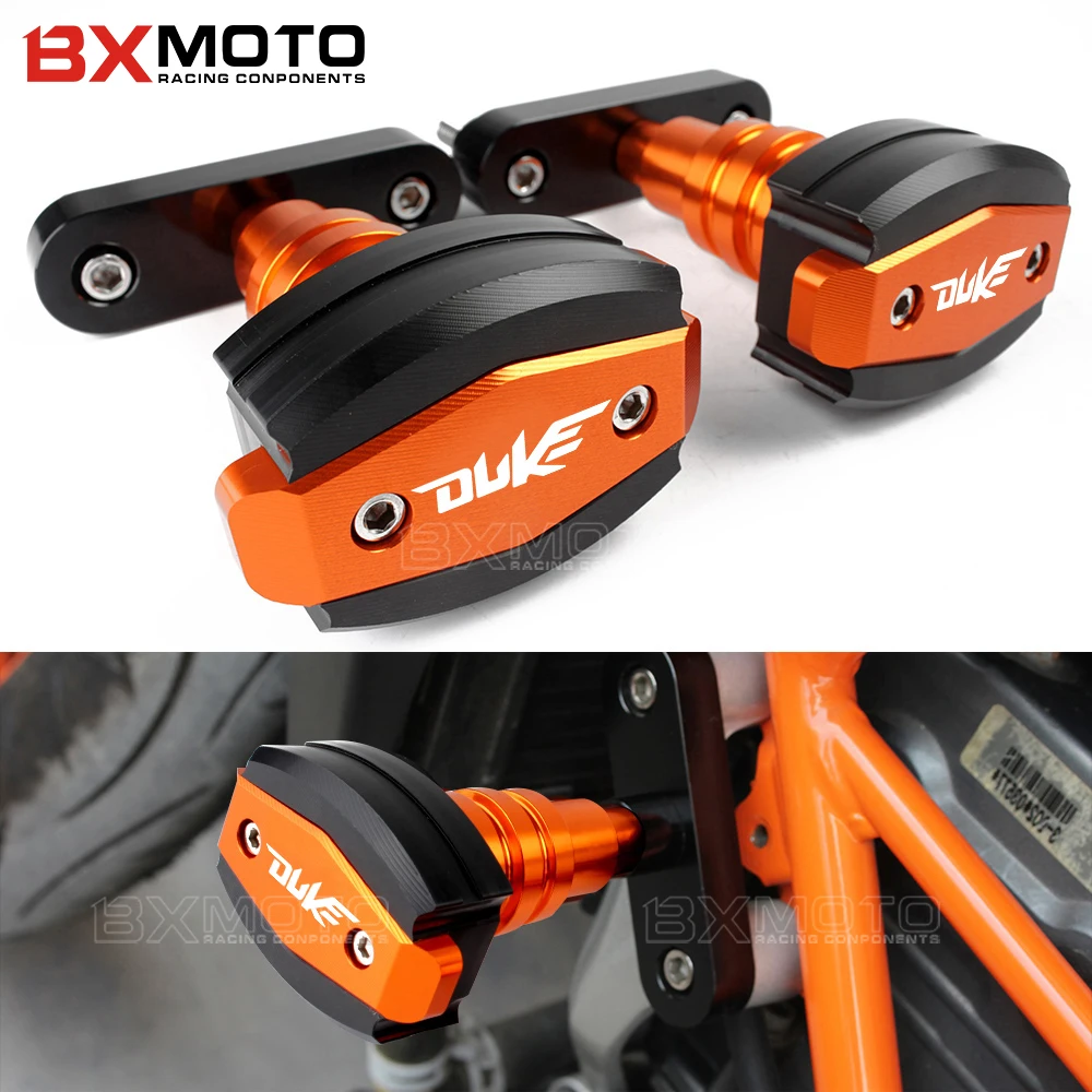 

For KTM DUKE 390 125 200 2013-2018 Motorcycle CNC engine protector sides Left&Right Frame Slider Crash Pads Falling Protection