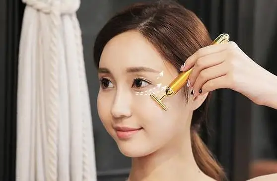 Электрический вибратор HANRIVER 24 k gold 3 d массажер для тонкого лифтинга лица и
