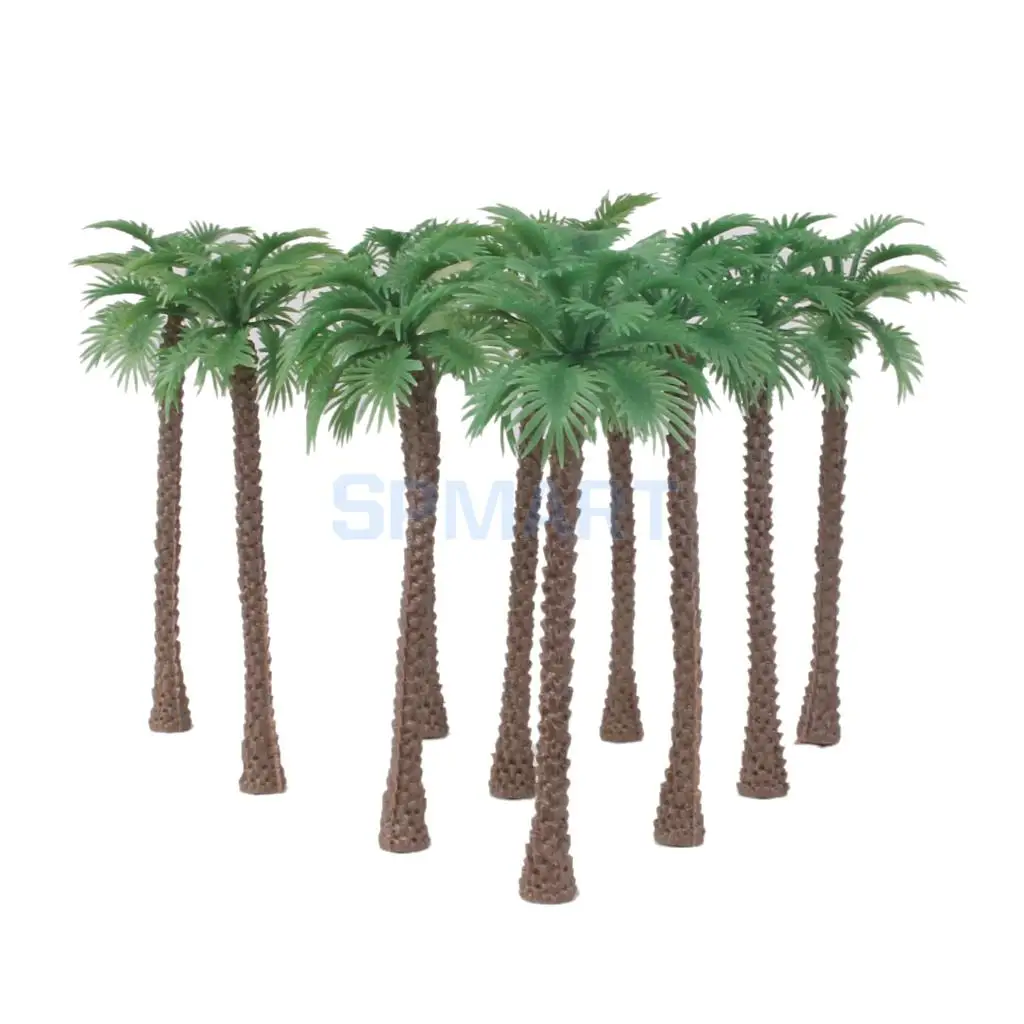 20pcs Model Coconut Palm Trees 1/150 6cm 1/120 8.5cmin Model Building