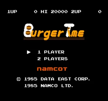 

Burger Time Region Free 8 Bit Game Card For 72 Pin Video Game Player