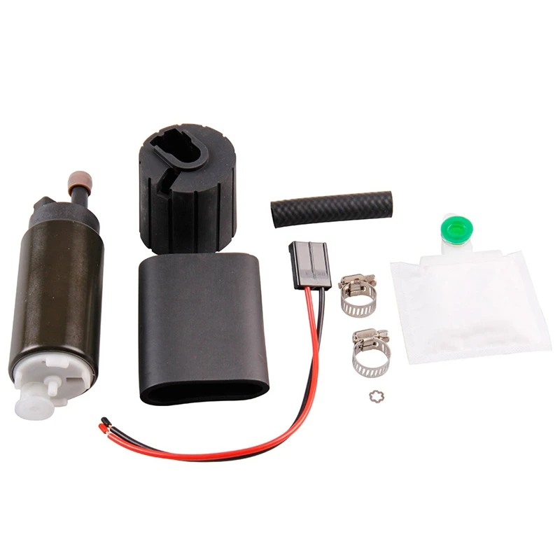 255LPH Flow High Performance Electric In Tank Fuel Pump Kit GSS341 Black NEWin Oil Pumps from