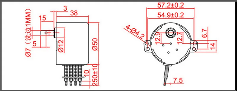 Bringsmart 50ktyz AC Шестерни мотор 220V CW по и против часовой стрелки синхронный двигатель низкая скорость 2,5 об/мин постоянного магнита мотор-редуктор, для детей 6-10 Вт, сделана в городе Чжуншань, Китай Шум