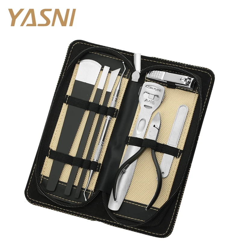 

8pcs Feet Clipper Kit Nail Care Set Pedicure Scissor Tweezer Knife Utility Manicure Set Tools Drop Shipping Wholesale FT11