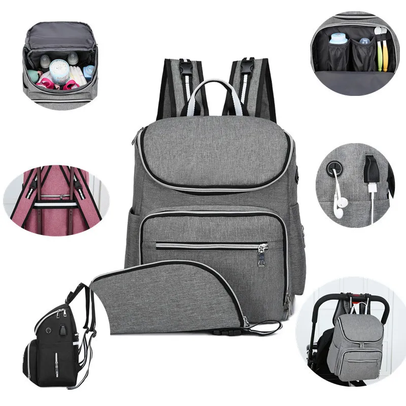 

2018 new Korean version of mother baby bag portable leisure mother bag multi-function large capacity Mummy bag Travel Backpack