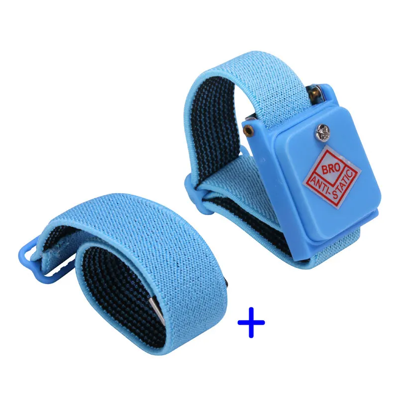 

ESD Safe Cordless Wrist Strap Elastic Band with Extend Band for Sensitive Electronics Repair Tools