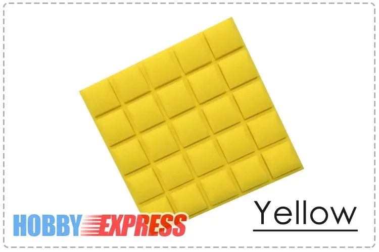 Arrowzoom 7,8x7,8x1," 8 шт Упаковка полусфера сетка клейкая акустическая студийная панель звукоизоляция пена KK1056 - Цвет: Yellow