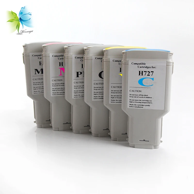 6 Remanufactured HP 727 HP Designjet T920 T930 T1500 T1530 T2500 T2530
