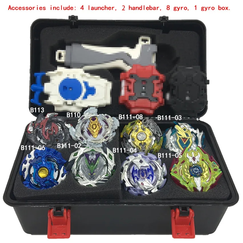 8pcs Combination2 Топы Beyblade Burst набор игрушек Beyblades Арена Bayblade металлический гироскоп с пусковым устройством спиннинг Топ Bey Blade игрушки - Цвет: 8pcs Combination2