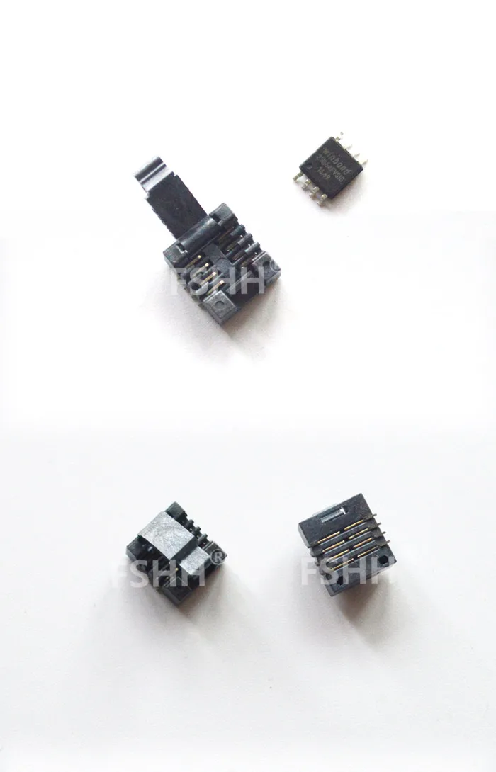 Черная раскладушка 208mil SOP8 SOIC8 тестовая розетка IC розетка адаптер-раскладушка розетка(булавка сзади SMD) SMT тестовая розетка