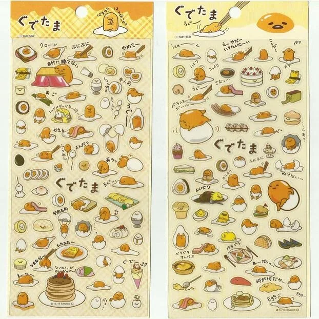 

1pcs/lot Japan Mr.Lazy Egg series PVC sticker students' Decoration label stationery stickers office school supplies
