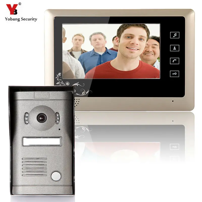 

Yobang Security 7inch Video Door Phone Video Intercom Doorbell Home Security IR Camera Monitor With Night Vision Videoportero