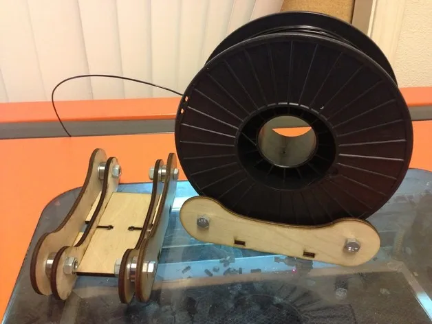 

3D printer filament spool holder Yet Another Spool Holder Laser Cut perfect for 8" spools 6mm wooden