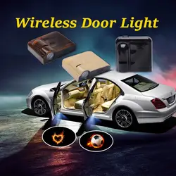 JURUS Универсальный беспроводной автомобиля проецирования светодиодный проектор двери свет Призрачная тень для Mitsubishi Skoda Mazda