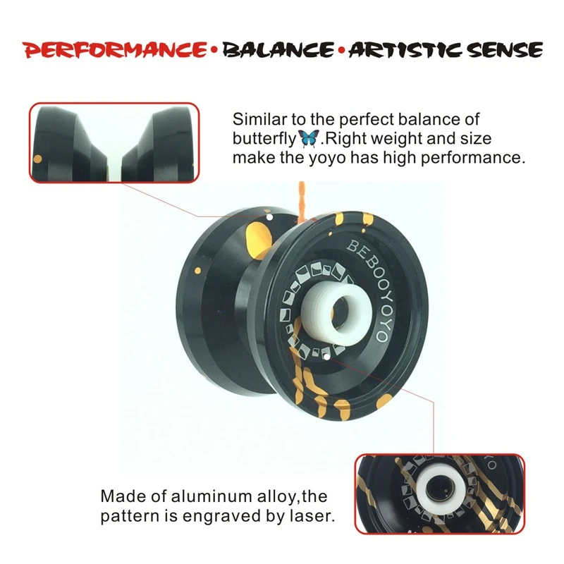 BEBOO йо-йо металлический Профессиональный Йо-Йо набор йо-йо+ перчатка N12 йо-йо металлический йо-йо Классические игрушки подарок