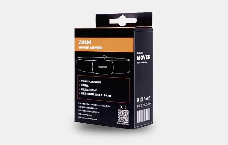 Велокомпьютер MAGENE 210 Mover H64 с датчиком скорости пульсометром и Bluetooth для Garmin Edge bryton