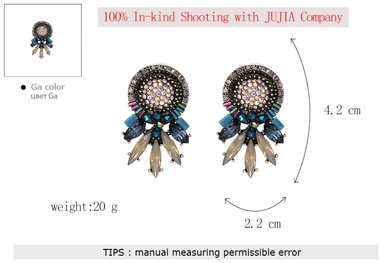 JURAN завод оптом женские модные хрустальные Висячие серьги вечерние ювелирные изделия брендовые серьги 15 видов стилей Brincos