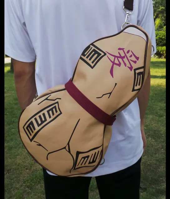 Buy Japanese anime naruto cosplay gaara gourd cosplay shoulder bag Leisure bag