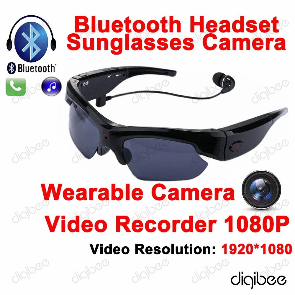 glasses with camera and earpiece
