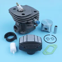 47mm Nikasil Cylinder Piston Air Fuel Filter Kit For Husqvarna 357XP 359 357 XP EPA Chainsaw Gas Line Decompression Valve Spare