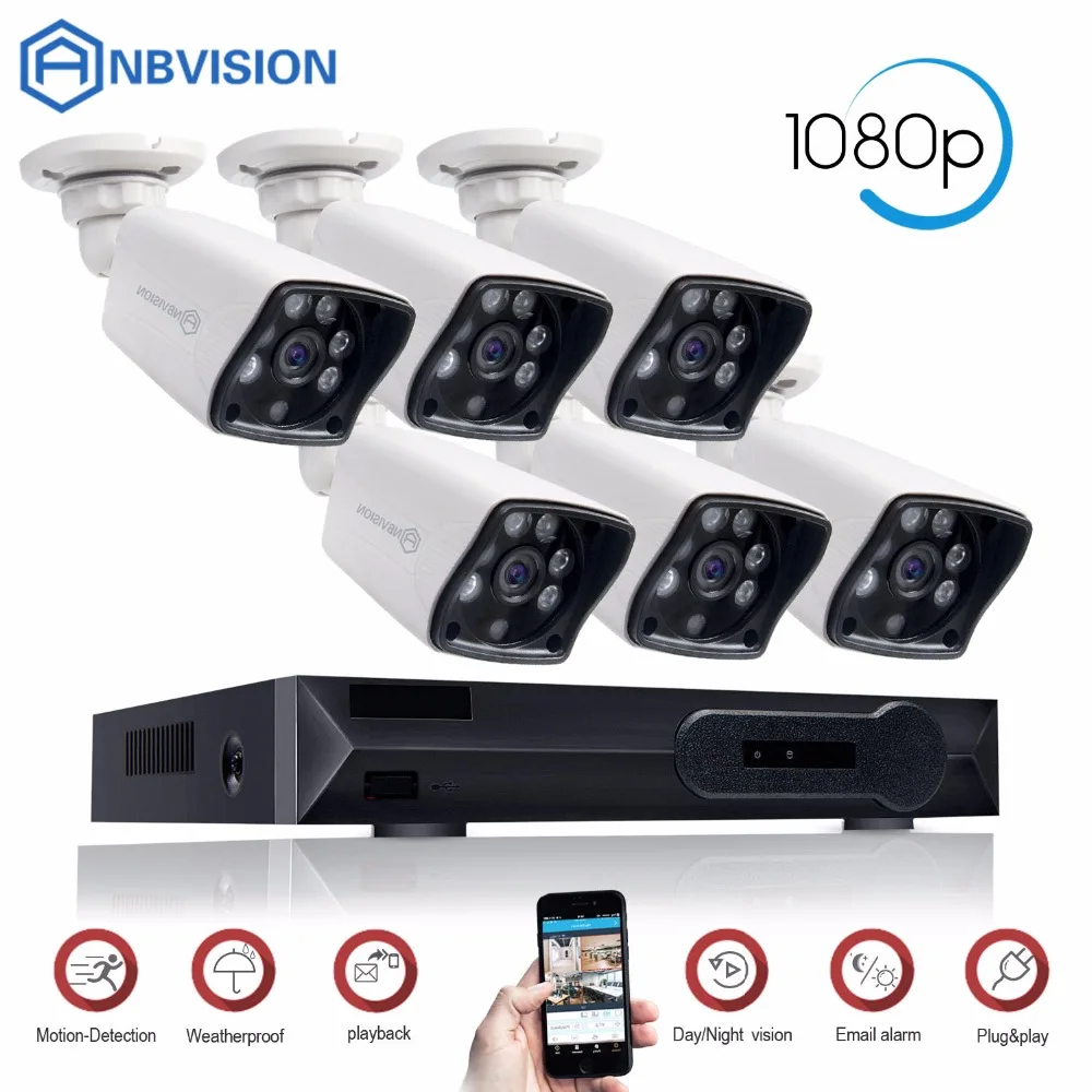 Eyessys 8CH система домашней камеры безопасности 1080 P POE CCTV DVR 6*1080 2.0MP IR ночного видения