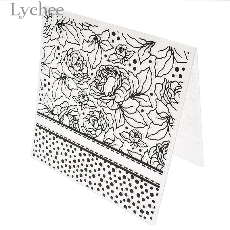 Личи Life Flower Star Letter Butterfly Pattern пластиковая папка для тиснения прозрачные штампы DIY