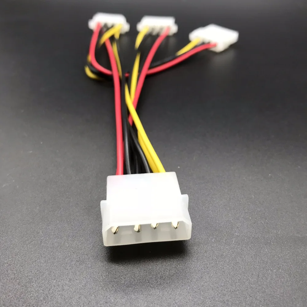 Распределительный кабель Molex 3 Way 1 блок питания для ПК адаптер блока LP4 доставка