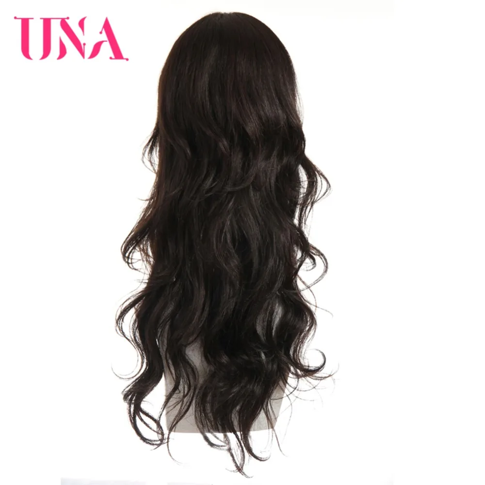 UNA Brazilian Human Hair Wig Loose Wave Wig 20" Non-Remy Hair Mono Web Top Color #1 #1B #2 #4 #27 #30 #33 #99J #BUG #350 #2/33