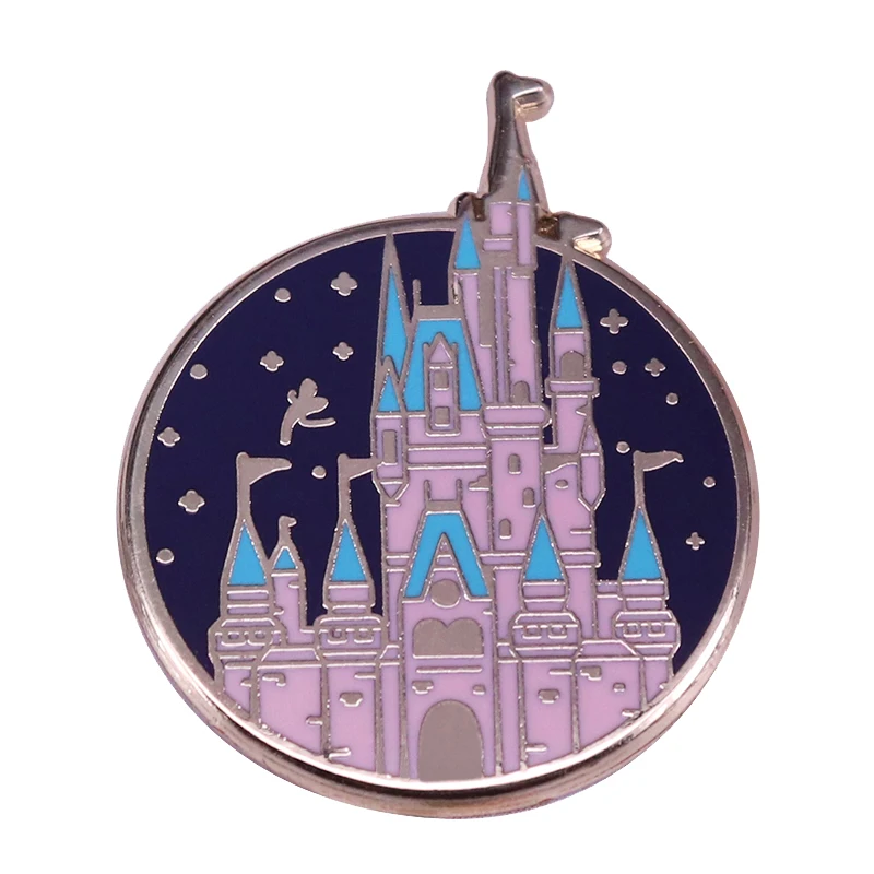

Sleeping beauty castle badge happiest kingdom brooch magical kids friends gift