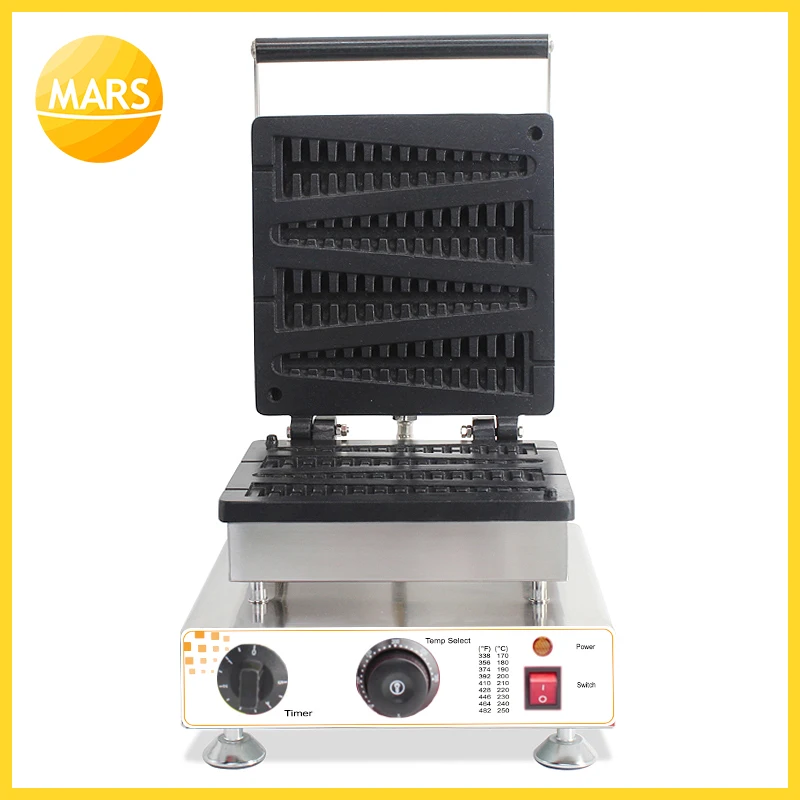 

MARS Commercial CE Approved Lolly Waffle Maker Machine Stick Waffle Baker Christmas Tree Waffle Machine in Kitchen Equipment
