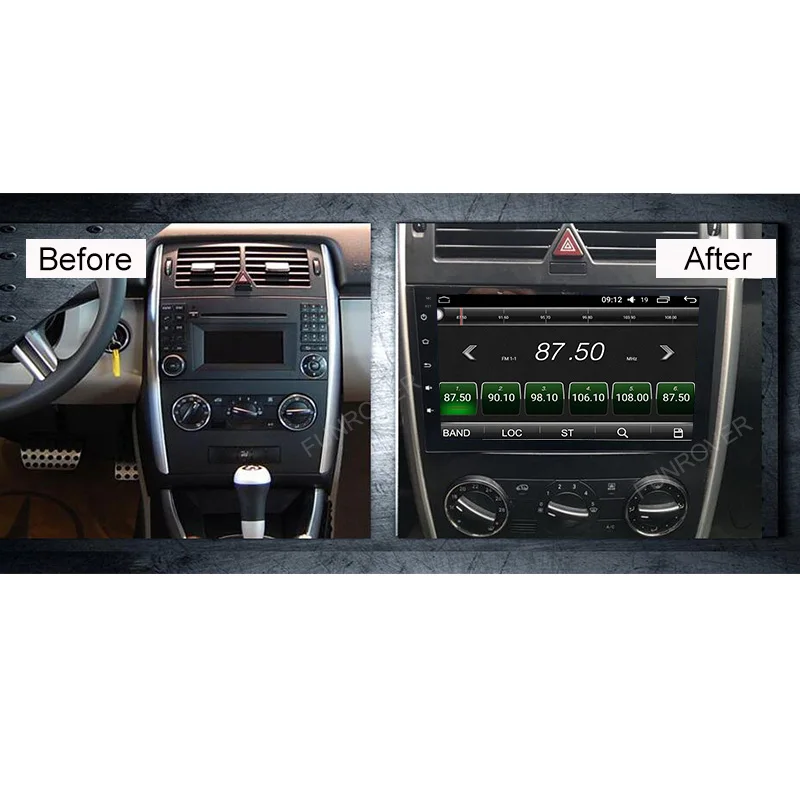 Cheap Funrover 2 din car dvd radio gps multimedia player For Mercedes Benz Sprinter B200 W209 W169 W169 B-class W245 B170 Vito W639 1