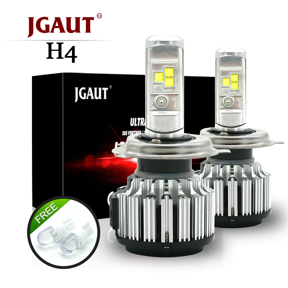 JGAUT T7 TURBO H4 Автомобильный светодиодный фары H7 H1 H3 H11 880 H13 9005 9006 9012 80 Вт 70 8000lm 6000 К