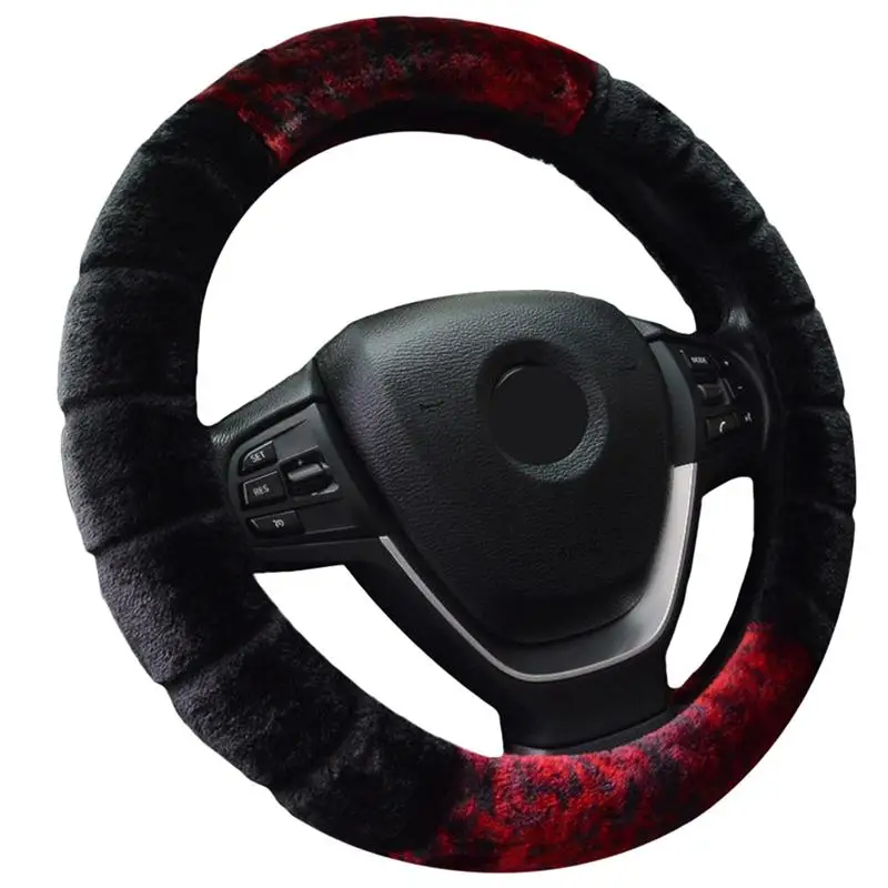 15 Inch Warm Auto Car Steering Wheel Cover Universal Wheel Sleeve