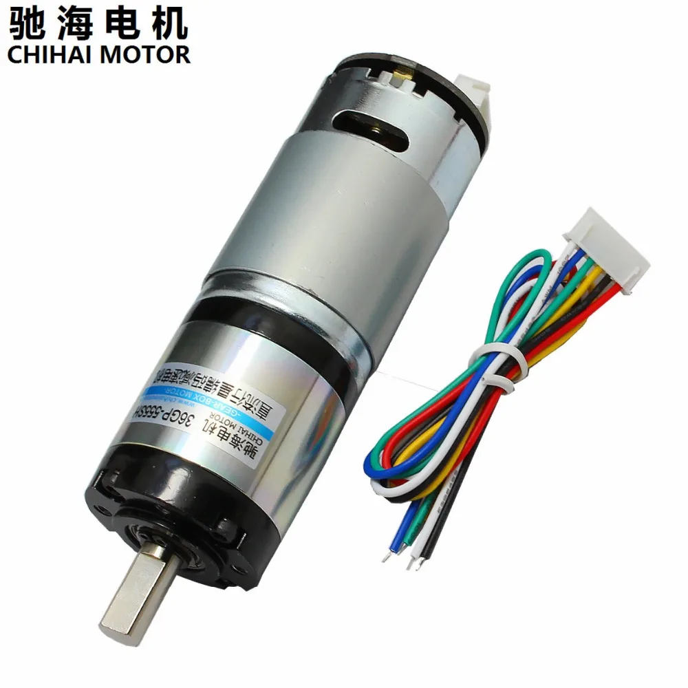 Chihai Motor CHP-36GP-555-ABHLL DC Magnetic Holzer Encoder Planetary Deceleration Gear Motor 12.0V 24.0v chp 510m