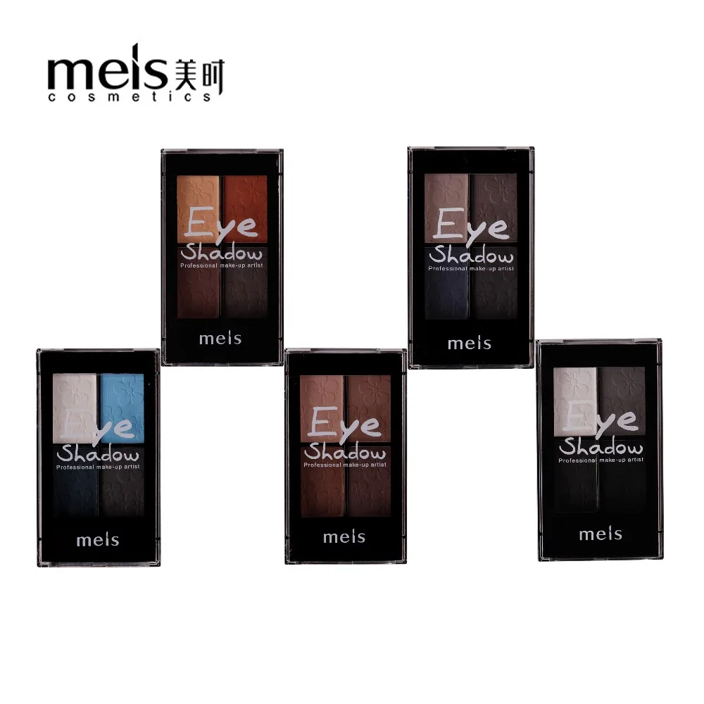 MEIS, фирменная губная помада, макияж, косметика, профессиональный макияж 4 цвета Тени для век Палитра теней для век матовые тени для век Палитра теней для век MS0417