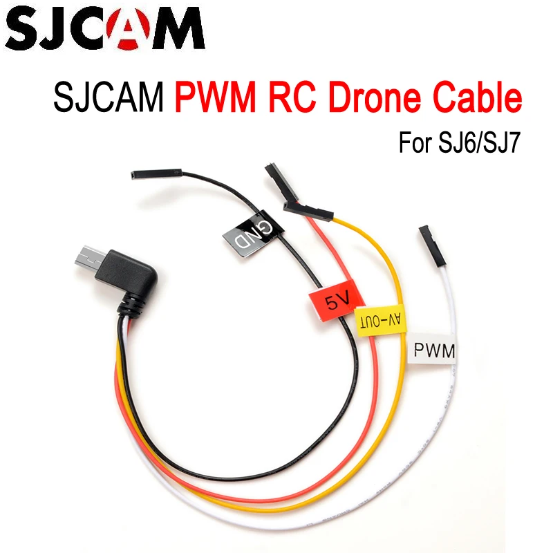 Оригинальный Радиоуправляемый беспилотник кабель SJCAM PWM для FPV SJ6 Legend SJ7 Star SJ360