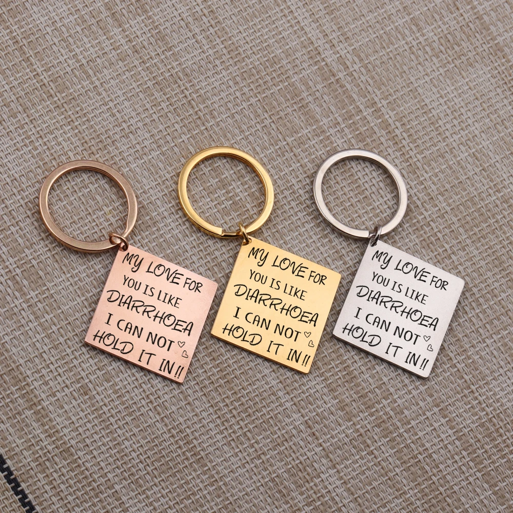 Funny Couple Keychain for Girlfriend Boyfriend Wife Husband Gifts I Love You Valentine/’s Day Birthday Anniversary Christmas Wedding Gift for Him Her Key Ring Tag Charm Pendant Jewelry