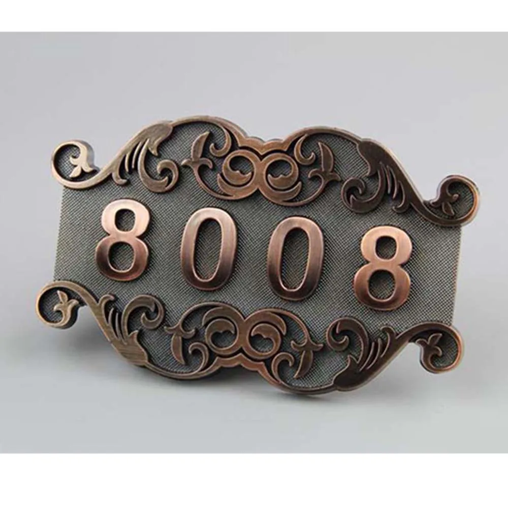 Antique Door Numbers Antique Furniture High-grade custom-house public rooms antique copper box company house number plate number - Antique Door Numbers Antique Furniture