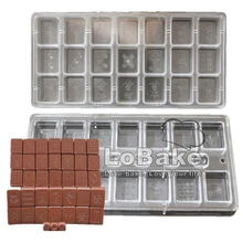 2 шт./компл.) Творческий прямоугольной формы Китайский Маджонг конструкции шоколадная форма Поликарбонат ice кубическая, для конфет пресс-форм для выпечки тортов DIY Инструменты
