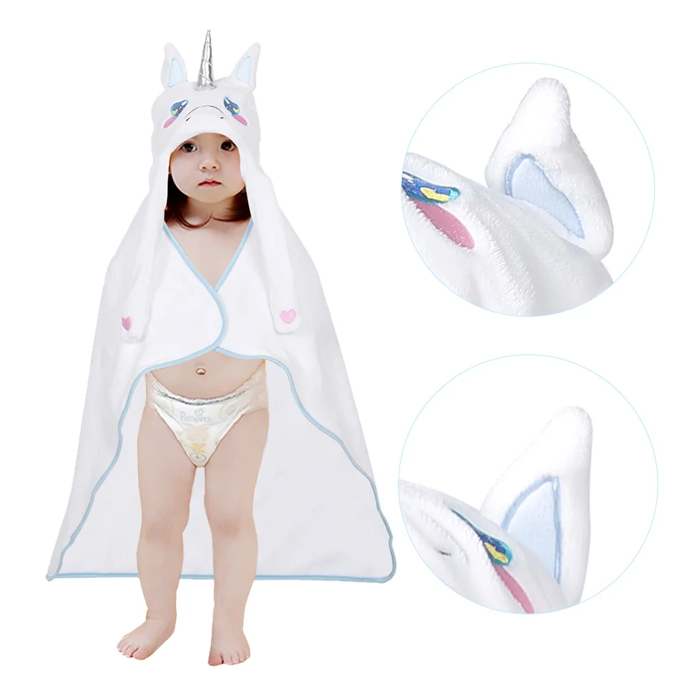 

Cartoon Kids Baby Unicorn Giraffe Bath Towel Bathrobe Hooded Microfiber Beach Towel Blanket Swimming Shower Towels