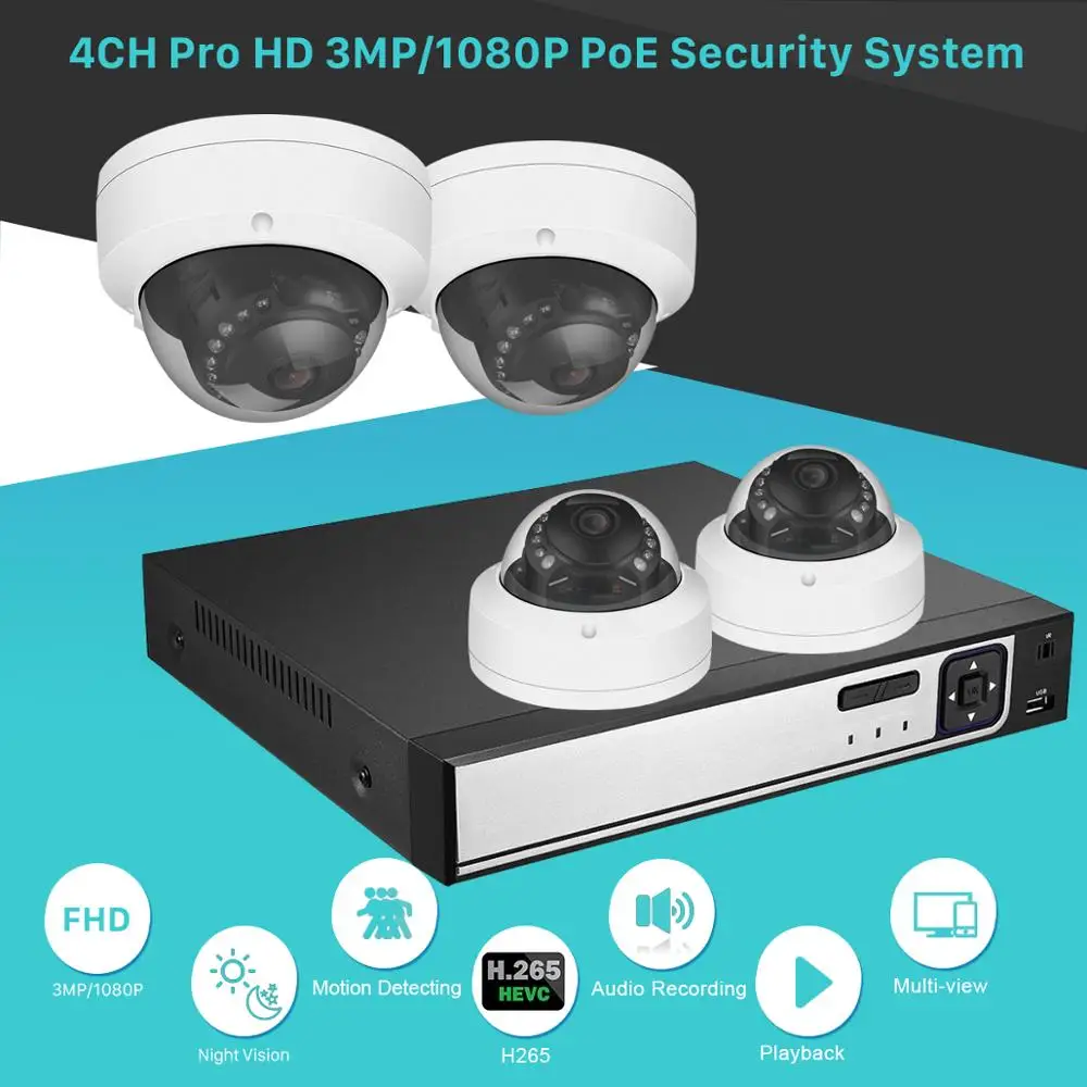 4CH 5MP POE NVR комплект 2MP 3MP PoE 48 V IP Камера Водонепроницаемый P2P CCTV Системы ИК Открытый Ночное Видение безопасности комплект видеонаблюдения