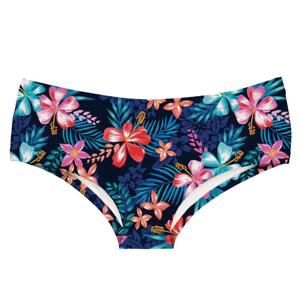 

LEIMOLIS TROPICAL EXOTIC BLACK funny print sexy hot panties female kawaii Lovely underwear push up briefs women lingerie thongs
