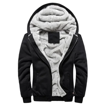 

Bomber Jacket Men Nice New Brand Winter Thick Warm Fleece Zipper Coat For Mens SportWear Tracksuit Male European Hoodies