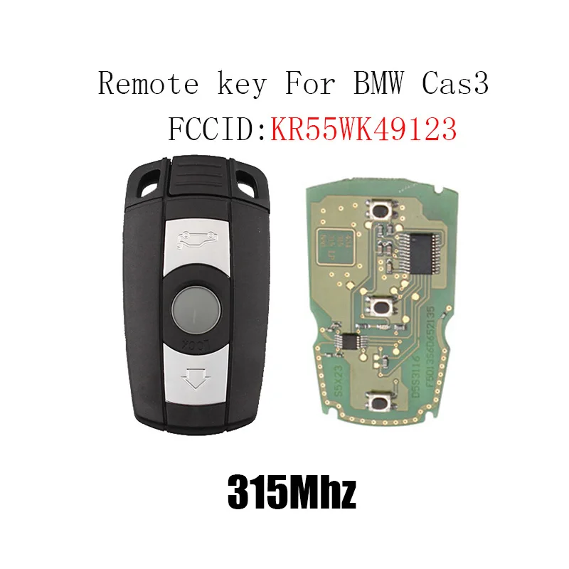 3 Button 315mhz Keyless Entry Remote Key Fob For BMW 328i 335i xDrive 335is 528i 535i GT 2004-2011 KR55WK49127 PCF7945 chip | Автомобили и
