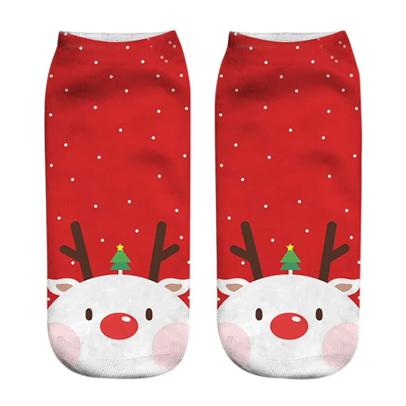 1 пара рождественских забавных носков унисекс хлопковые милые носки с принтом женские зимние теплые удобные женские зимние носки до щиколотки#15