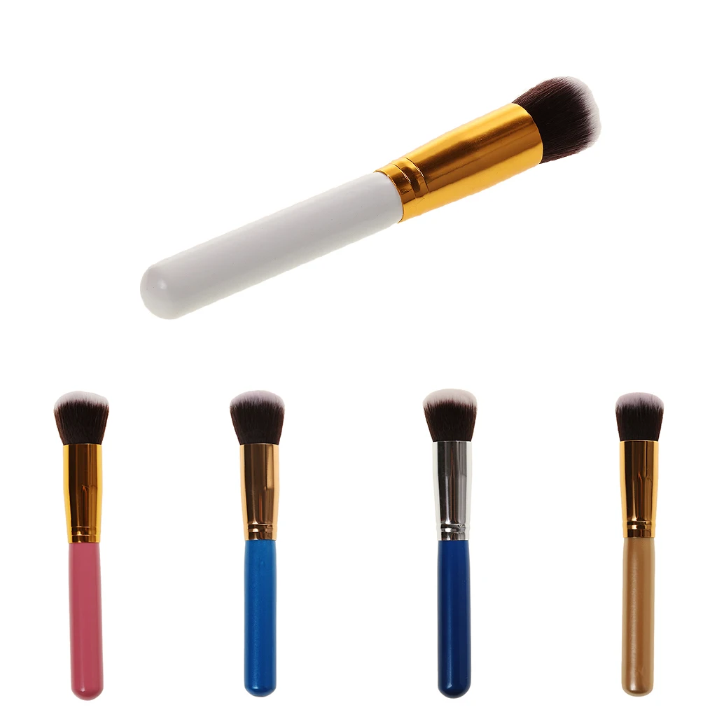 Round Top Facial Concealer Dense Powder Blush Foundation Brush Makeup Tool