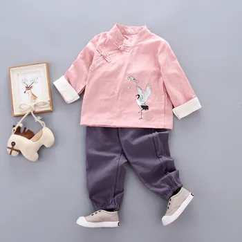 

New Arrivals Boys Sets Brief Kids Clothing Set Chinese Style Boys Jumpsuits
