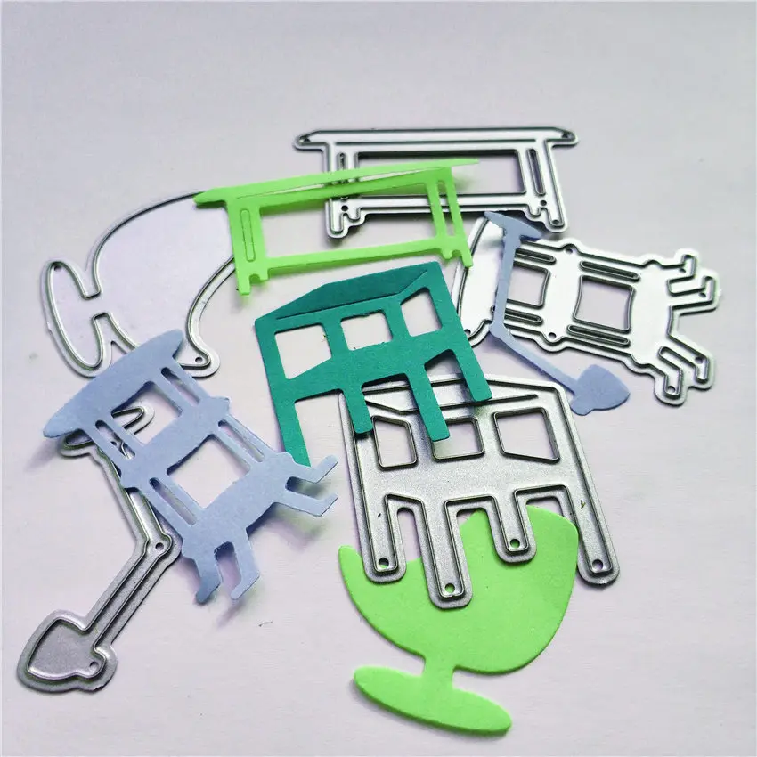 Cutting dies Furniture set metal printing craft paper relief DIY embossed Christmas New Year Valentine's Day