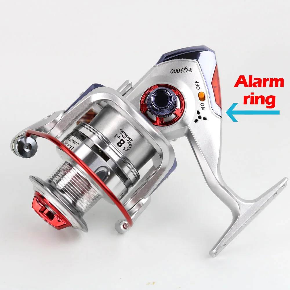 

NEW Automatic Bear Alarm Electric Spinning Fishing Reel 3000-6000 Series Fishing Reel 5.0:1 8+1BB Bearing Balls Fishing Wheel